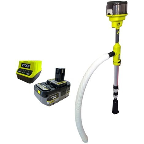 Ryobi RY18STPA-0 Akku Regenfasspumpe 18 V 3360 l/h + 1x Akku 4,0 Ah + Ladegerät