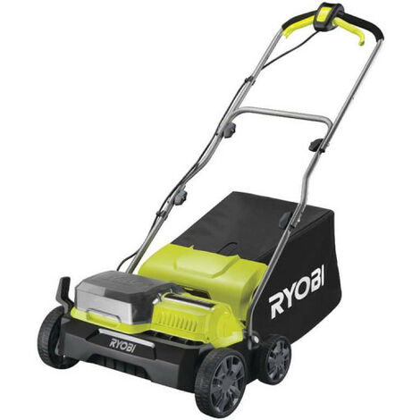 RYOBI Scarificateur 2 x 18V LithiumPlus Fusion Brushless - Diamètre 35 cm - 55L - 2 batteries 4.0 Ah - 1 chargeur rapide RY18SFX35A-240
