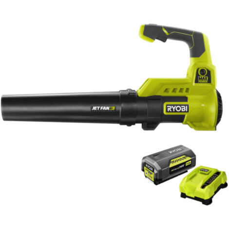 RYOBI - Soffiatore RYOBI 36V Max Power - 1 batteria LithiumPlus 36V 4.0Ah - 1 caricabatterie rapido 6.0Ah - RY36BLA-140