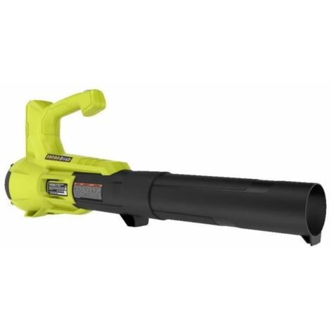 RYOBI - Soplador Turbo Jet 18V One+ - Velocidad MAX. Soplado 145 km/h - Caudal Aire máx. 7,1 m³/min - Limpieza de Hojas, Escombros, Jardines Pequeños y Medianos (sin Batería ni Cargador) - RY18BLA-0