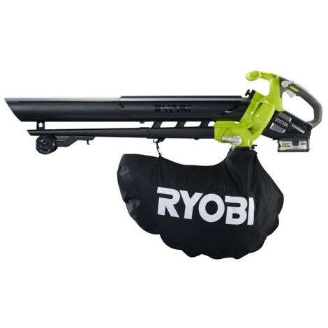 RYOBI Souffleur aspiro-broyeur 18V LithiumPlus Brushless - 1 batterie 5.0 Ah - 1 chargeur rapide RBV1850