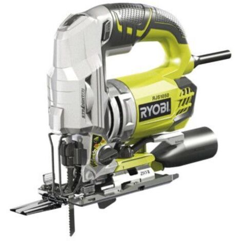 RYOBI - Stichsäge 680 W - 500-3 100 cp/min - 105 mm Holz + Koffer, Absaugdüse, 5 Sägeblätter & Inbusschlüssel - RJS1050-KA5