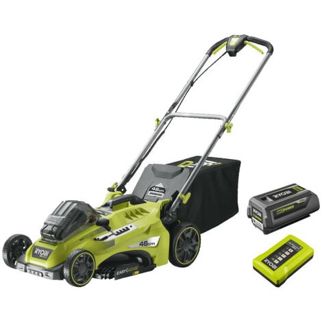 RYOBI Tondeuse - 36V MaxPower Brushless - coupe 46cm - 1 batterie 5.0Ah - 1 chargeur - RLM36X46H50PG