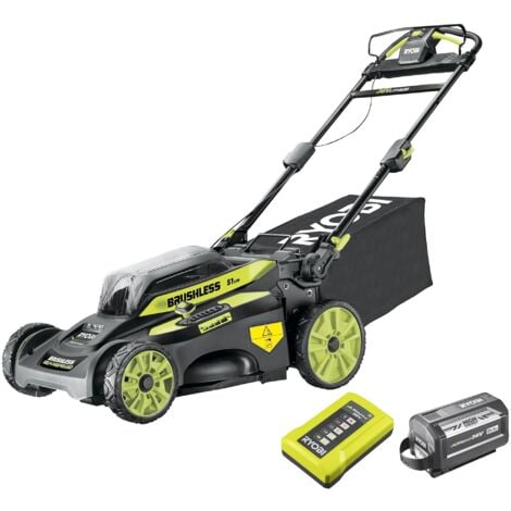 RYOBI Tondeuse tractée 36V MaxPower Brushless - coupe 51 cm - 1 batterie 6.0Ah - 1 chargeur rapide - RY36LMX51A-160