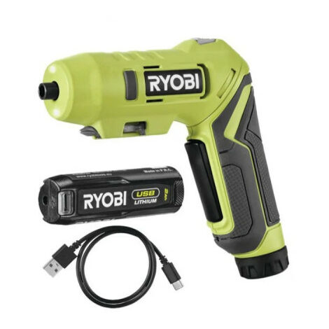 RYOBI Tournevis 4V USB Lithium - 1,3Ah - Câble USB - RSDP4-120G