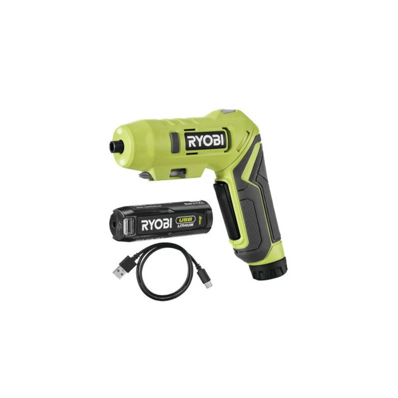 Ryobi - Tournevis 4V usb Lithium - 1,3Ah - Câble usb - RSDP4-120G