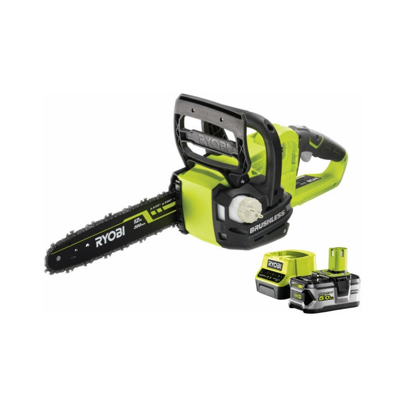 Ryobi - Tronçonneuse - RCS18X3050F - 18V One+ Brushless - 1 batterie 5.0 Ah - 1 chargeur