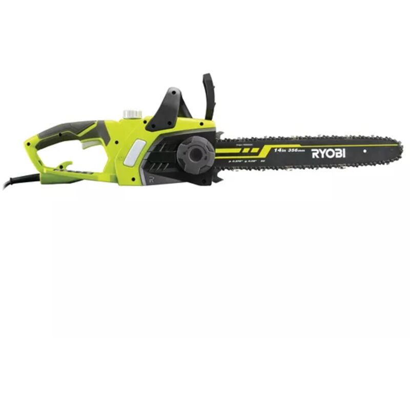 RYOBI Tronçonneuse Électrique 35 cm Utilisations Élagage Bois de Chauffage Domestique et Occasionnelle Livrée avec 1 Protège Guide & 1 Chaîne 35 cm 52 Maillons RCS1935B - vue 2