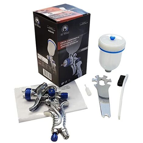 Rz Tools Pistola Mini De Pintura Hvlp Neumática Aire Comprimido Para Pintar Coches 100 Ml Aguja 0,8 Mm Para Retoques - Profesional