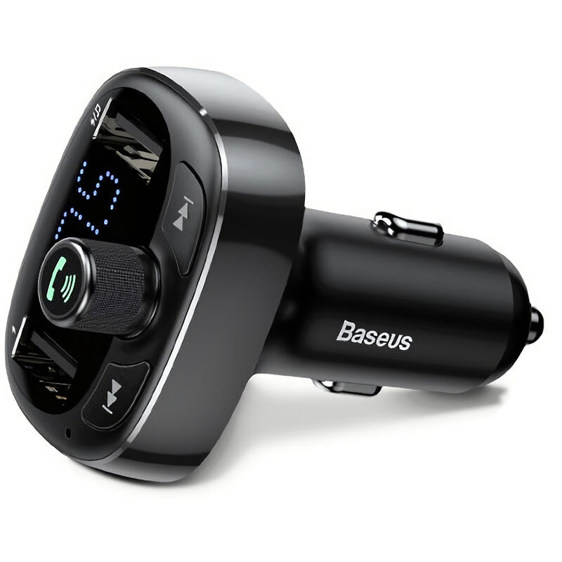 Baseus - S-09 T Cat Tete Bt Mp3 Chargeur Allume-Cigare Double Usb Voiture Chargeur De Telephone Mains Libres 3.4A Appel Chargeur De Voiture Double