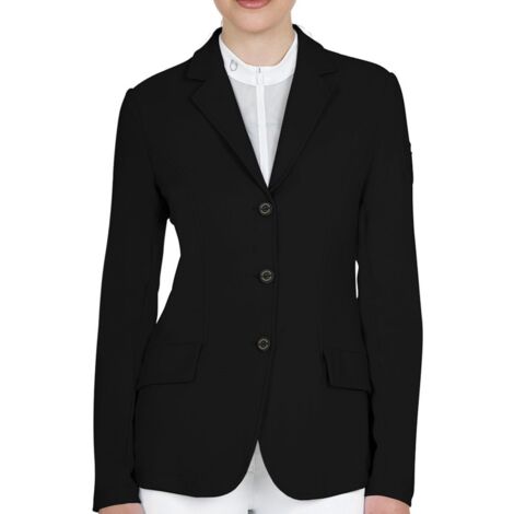 S, blu: Giacca da concorso da donna modello Girasol slim fit in tessuto tecnico e traspirante