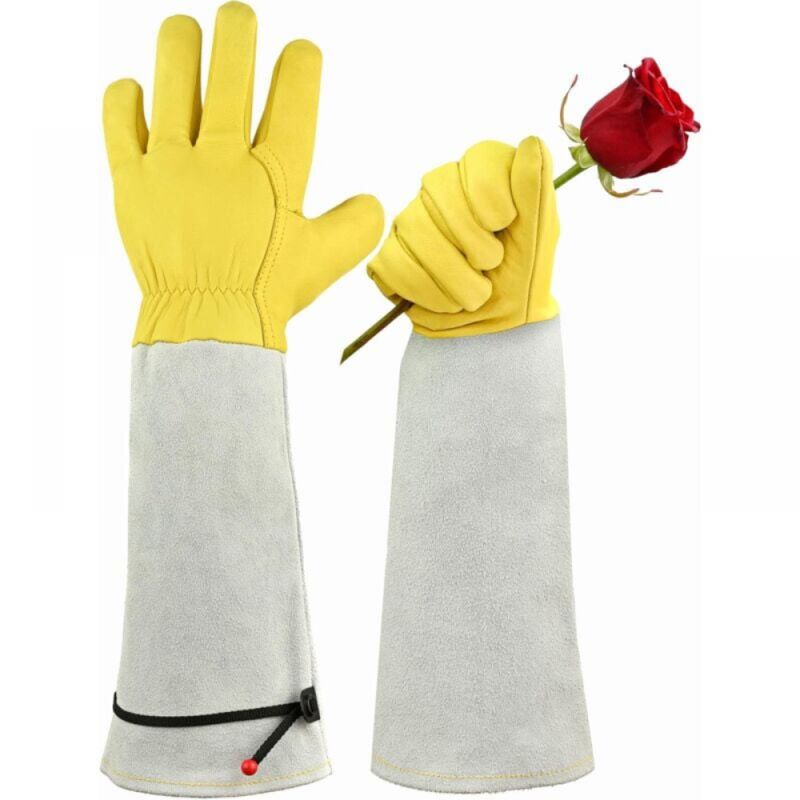 S-Gants de Jardinage avec Protection des Avant-bras - Résistants aux Épines