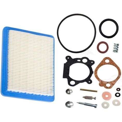 S-giant 498260 Kit de révision de carburateur avec Filtre à air Compatible with Briggs & Stratton 3,5 HP 4 HP Max Series Engine Compatible withr 493762 490937
