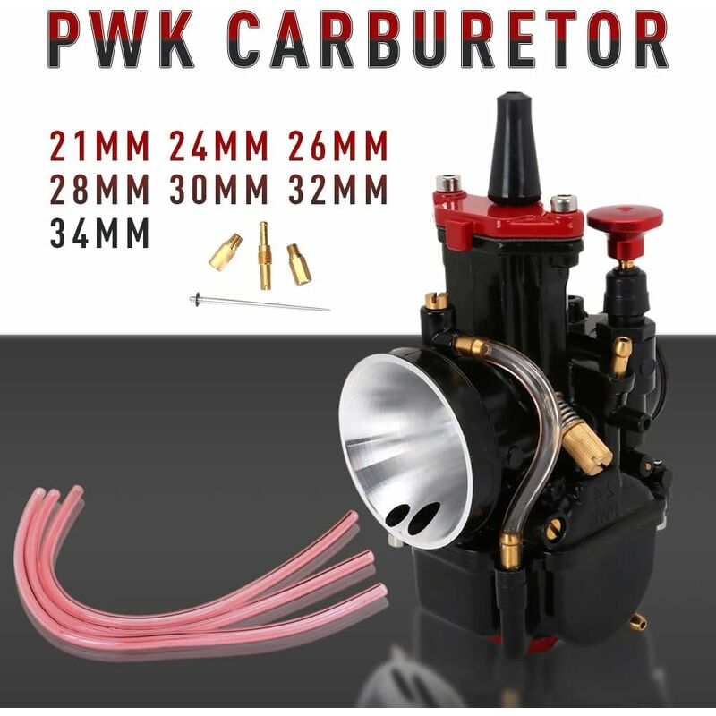 S-giant - Carburateur de moto pwk de 30 mm pour Honda, Yamaha, Suzuki, Kawasaki, ktm, 100, 125 et 150 cm³, - pour motos tout-terrain, noir