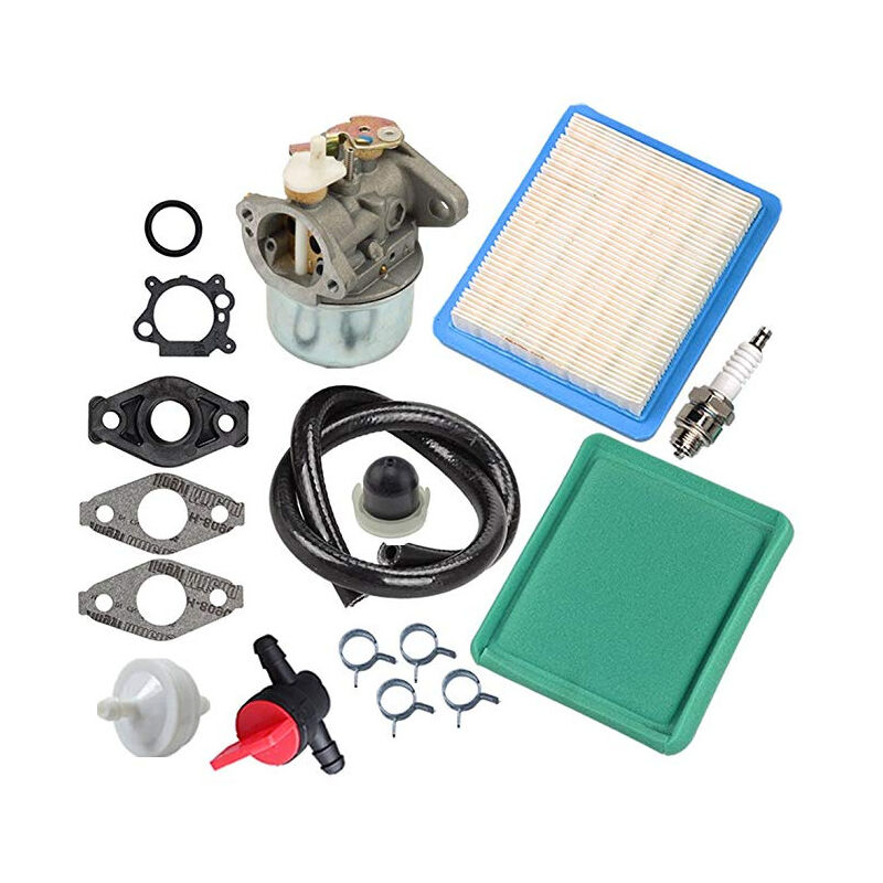 S-giant - Ensemble de carburateur 799869 - Briggs & Stratton 499059 792253 497586 - Avec filtre à air joint etc.