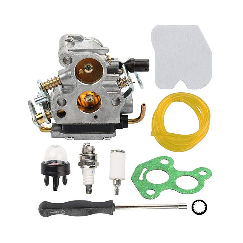 S-giant - Ensemble de carburateur husq Husqvarna 235 236 240 - Avec tournevis tuyau d'huile et filtre à huile