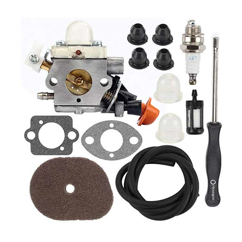 S-giant Ensemble de carburateur Stihl FS40 FS50 HT56 KM56 FS56 FS70 - Avec filtre à air filtre à huile
