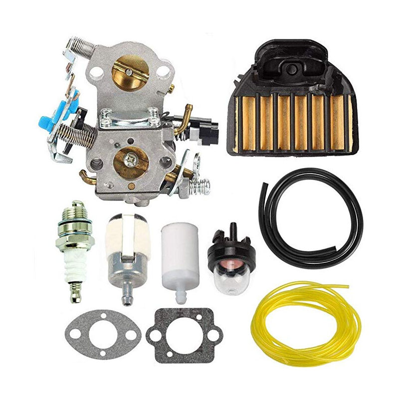 S-giant - Ensemble de carburateur wta - 29 - Husqvarna 544883001 455E 455 - Avec filtre à huile tuyau d'huile et filtre à air