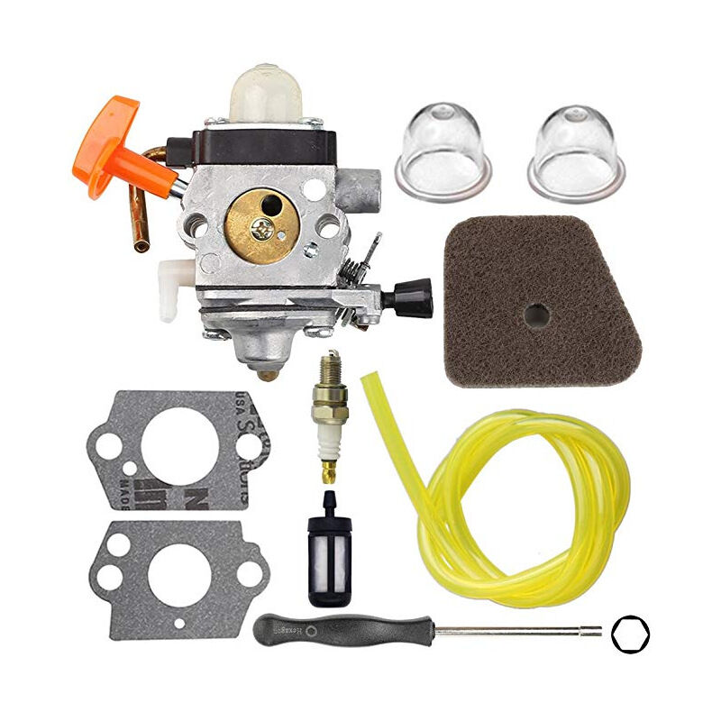 S-giant Kit de carburateur Stihl FS87 FS90 FS100 FS110 - Carburateur de tondeuse à gazon - Tuyau d'huile filtre à air