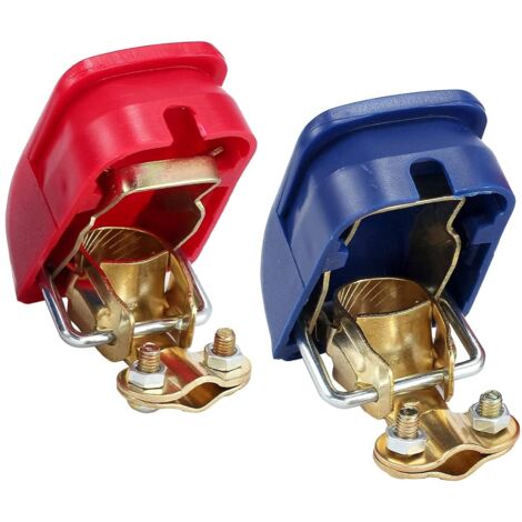 S-giant Paire de pinces rapides pour batterie de voiture 12 V/24 V Paire de pinces pour bornes de batterie pour caravane et camping-car Paire de pinces pour bateau et voiture (1 paire)(3)