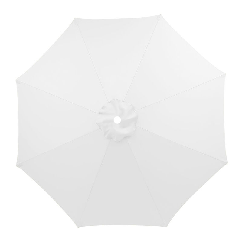S-giant Toile de Remplacement pour Parasol 6 Branches, Parasol de Jardin Anti-UV et Imperméable, Remplacement de Toile de Parasol( Blanc,200CM)