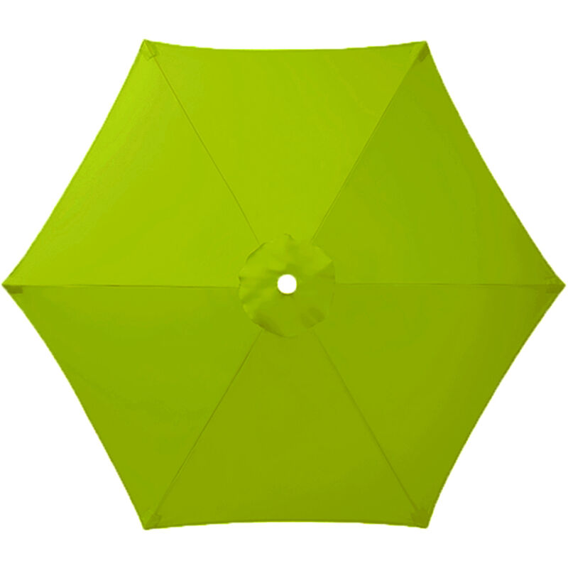 Toile de Remplacement pour Parasol 6 Branches, Parasol de Jardin Anti-UV et Imperméable, Remplacement de Toile de Parasol(Vert clair,300CM) - S-giant
