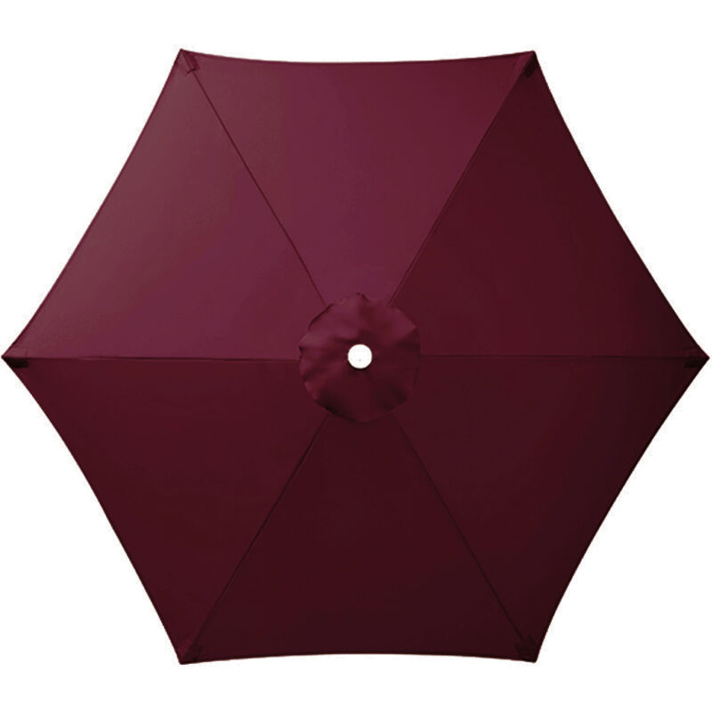S-giant - Toile de Remplacement pour Parasol 6 Branches, Parasol de Jardin Anti-UV et Imperméable, Remplacement de Toile de Parasol( Bordeaux,270CM)
