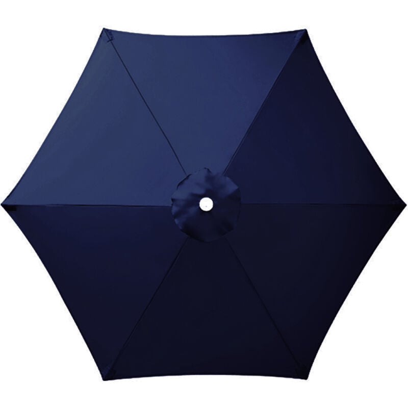 S-giant - Toile de Remplacement pour Parasol 6 Branches, Parasol de Jardin Anti-UV et Imperméable, Remplacement de Toile de Parasol( Bleu