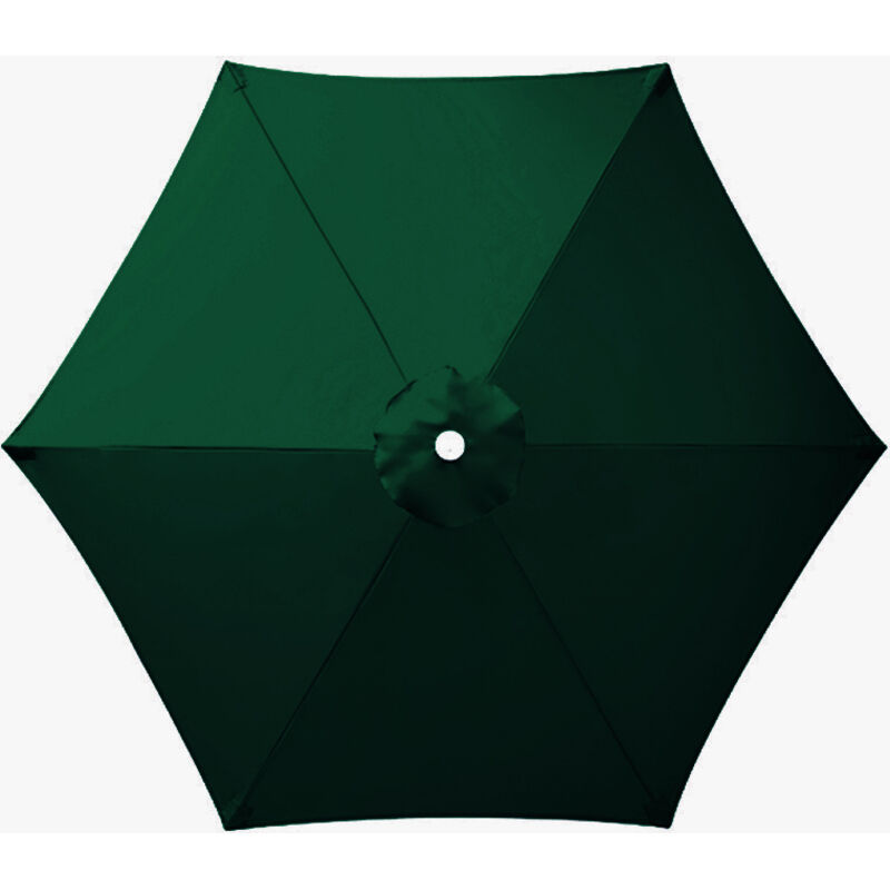 S-giant - Toile de Remplacement pour Parasol 6 Branches, Parasol de Jardin Anti-UV et Imperméable, Remplacement de Toile de Parasol( Vert foncé,250CM)