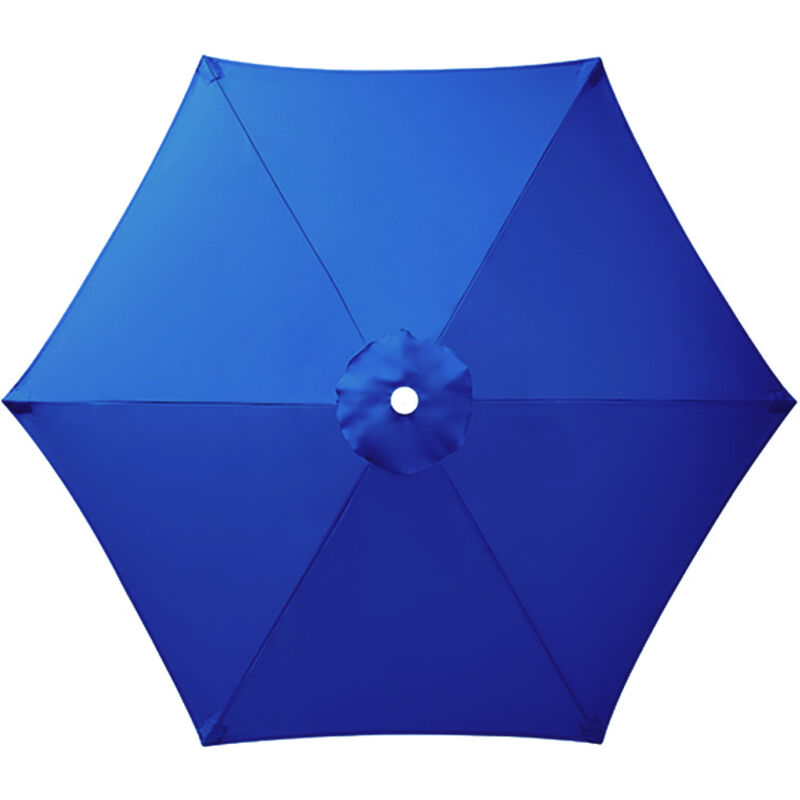 S-giant - Toile de Remplacement pour Parasol 6 Branches, Parasol de Jardin Anti-UV et Imperméable, Remplacement de Toile de Parasol(Bleu,230CM)