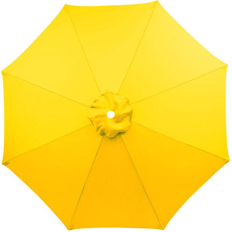 S-giant Toile de Remplacement pour Parasol 8 Branches – Housse de Parasol Banana, Résistante aux UV et Imperméable, Parasol de Jardin, Toile de Remplacement en Toile de Haute Qualité(Jaune,300CM)