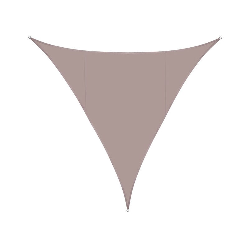 Voile d'ombrage Imperméable Triangulaire 3.6x3.6x3.6m Toile Ombrage uv Protection pour Terrasse Jardin Extérieur-Kaki - S-giant