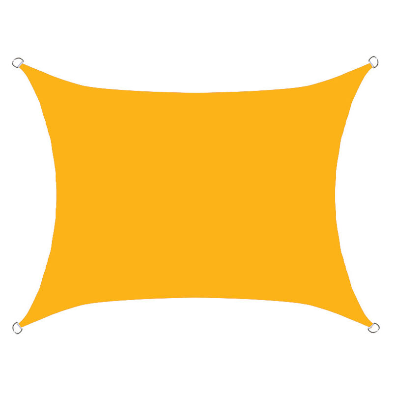 Voile d'ombrage rectangulaire imperméable, 98% uv imperméable, extérieur cour patio jardin parking(Mangue jaune,2X1.8M) - S-giant