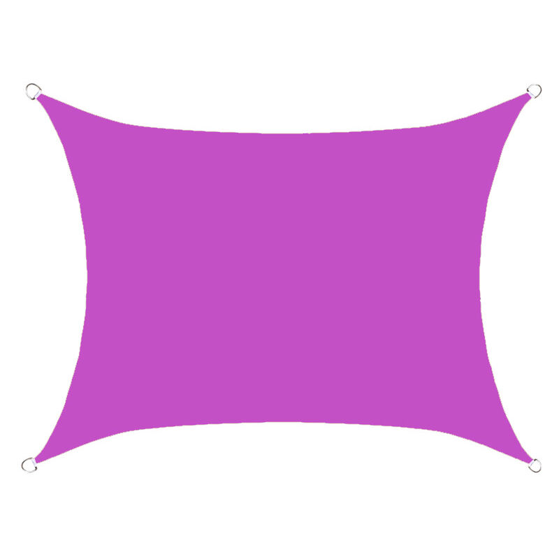S-giant Voile d'ombrage rectangulaire imperméable, 98% UV imperméable, extérieur cour patio jardin parking(La couleur violette,5X7M)