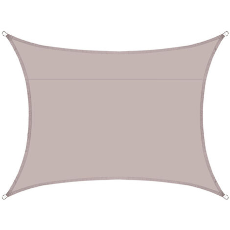 S-giant Voile d'ombrage rectangulaire imperméable, 98% UV imperméable, extérieur cour patio jardin parking(Couleur kaki,2X1.8M)