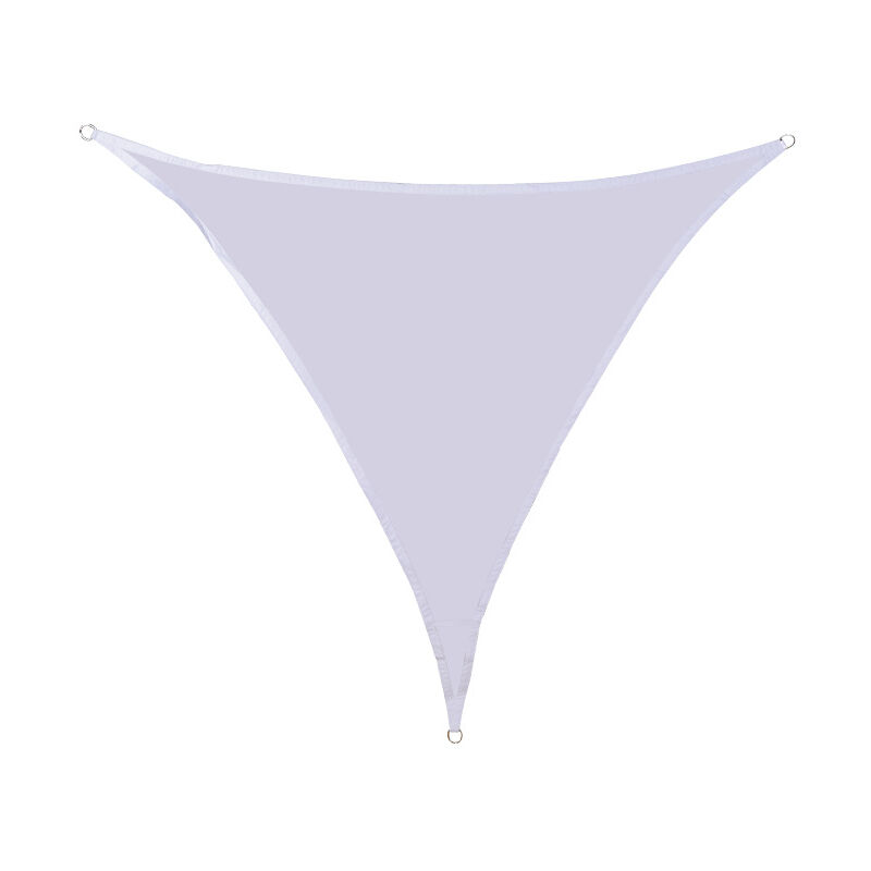 Voile d'ombrage Triangulaire 4x4x4m Imperméable Toile Ombrage uv Protection pour Patio Jardin, Terrasse,Extérieur, Balcon,Blanc - S-giant
