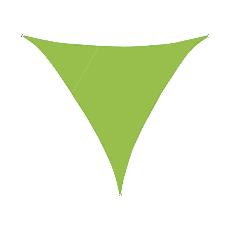 Voile d'ombrage Triangulaire 5x5x5m Toile Ombrage Auvent Imperméable PES,Protection 95% uv pour Jardin,Extérieur Terrasse,Vert - S-giant