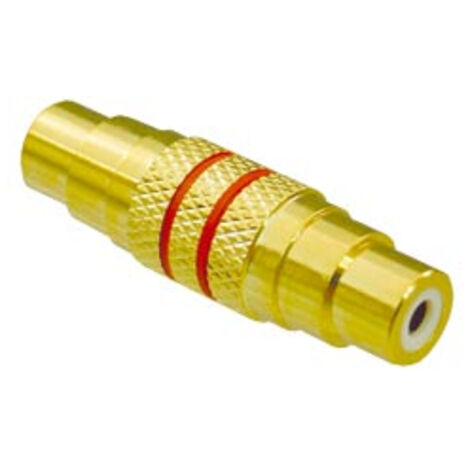 S-IMPULS Adaptateur RCA, femelle/femelle, simple, rouge