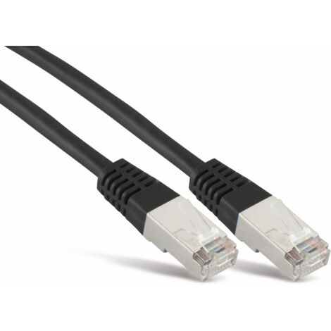 S-IMPULS CAT.6 Patchkabel, 0,5 m, schwarz, S-FTP, PIMF
