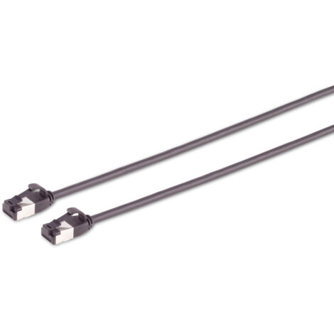 S-IMPULS CAT.8.1 Netzwerkkabel, slim, TPE, schwarz, 10,0 m