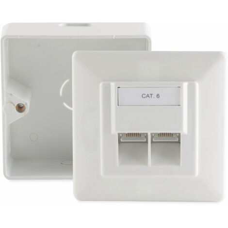 S-IMPULS Dose Auf- u. Unterputzdose Cat6 74272-SET (74272-SET)