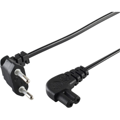 S-IMPULS Euro-Netzkabel, schwarz, 1,5 m