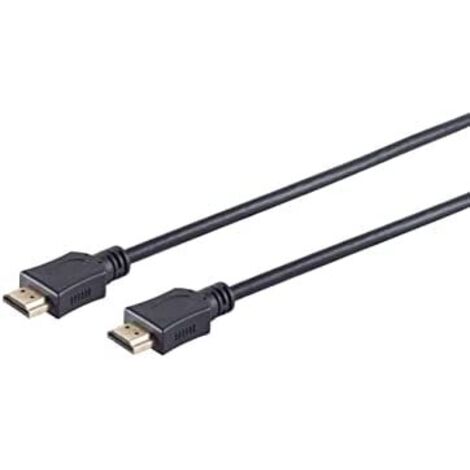 S-IMPULS HDMI-Kabel, HIGH SPEED WITH ETHERNET, 2 m, schwarz