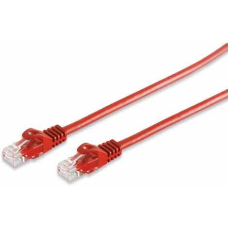S-IMPULS Keystone Câble patch RJ45 CAT 7 U/UTP, rouge, 20 m
