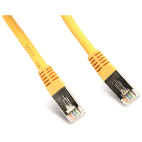 S-IMPULS Netzwerkpatchkabel CAT.6 RJ45, 1:1, 0,5 m, gelb