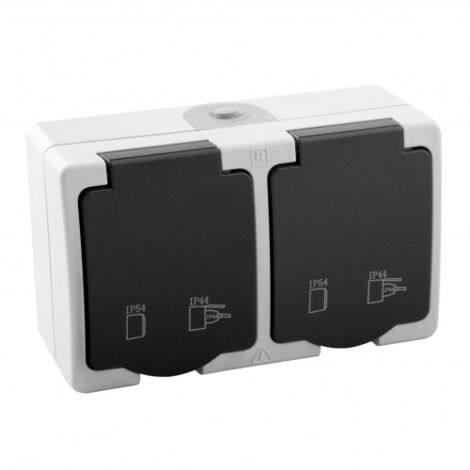 S-SUPERFICIE ONLEX IP54 DOBLE ENCHUFE - ALFA DYSER