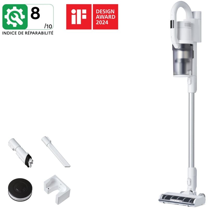 Nilfisk - 2 en 1 Aspirateur Balai Vertical et Aspirateur à Main, Sans Fil et Sans Sac, Avec 2 Accessoires S1 Home