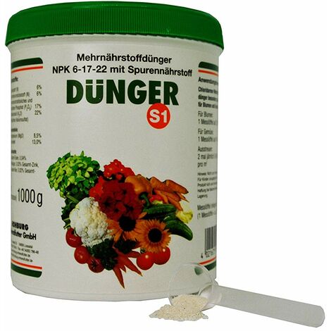 S1 Mehrnährstoffdünger NPK 6-17-22 "S1" Hohburg 1 kg