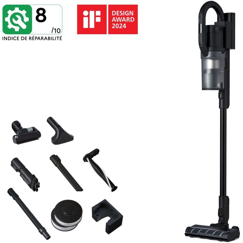Nilfisk - 2 en 1 Aspirateur Balai Vertical et Aspirateur à Main, Sans Fil et Sans Sac, Avec 6 Accessoires S1 Pet Care