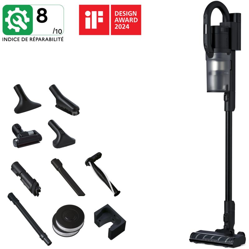 Nilfisk - 2 en 1 Aspirateur Balai Vertical et Aspirateur à Main, Sans Fil et Sans Sac, Avec 8 Accessoires S1 Pet Care Plus